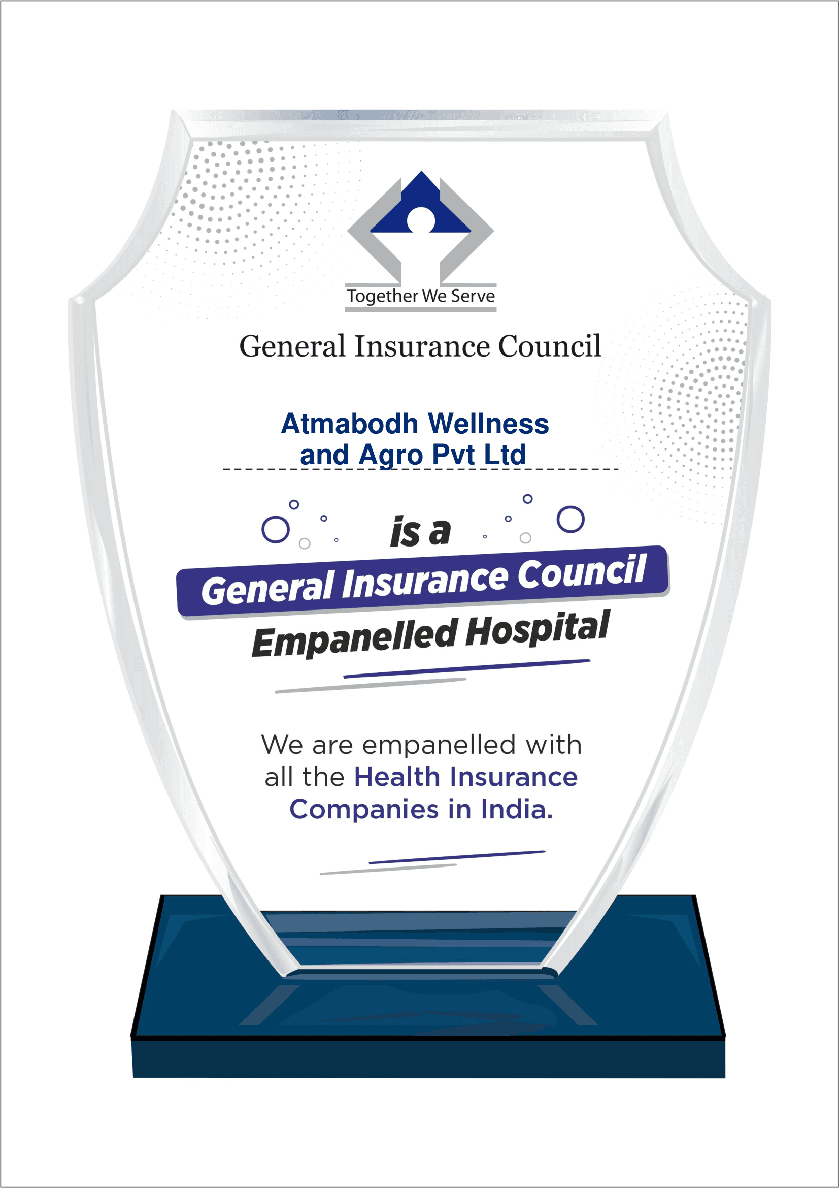 General Insurance Council empanelled-hospital recognition for Atmabodh Wellness and Agro Pvt. Ltd.